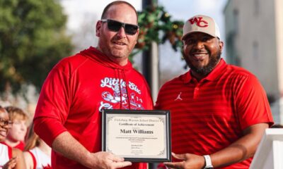L-R Coach Matt Williams and Athletic Director James Lewis: Photo by Evan Farrell