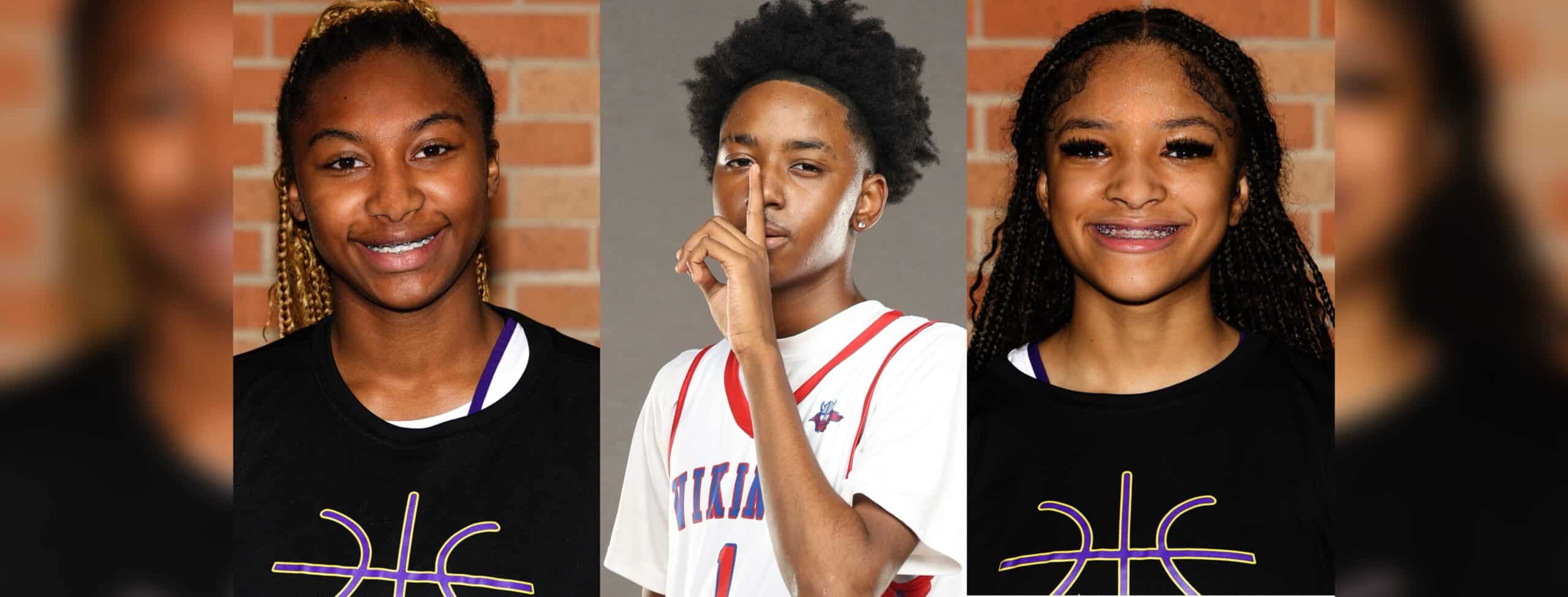 L-R Kennadi Blassingame, Ja’Ven Lee, and Kelci Bingham