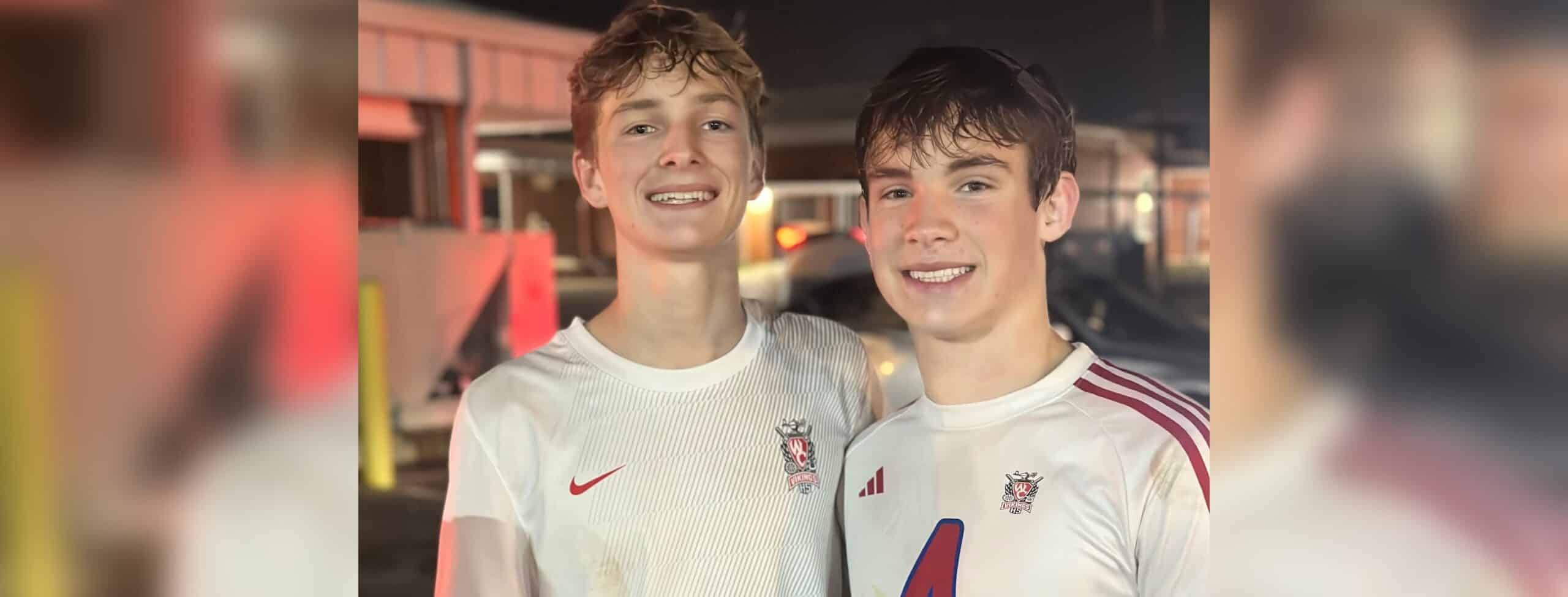 L-R Nick Lee and Jacob Porter