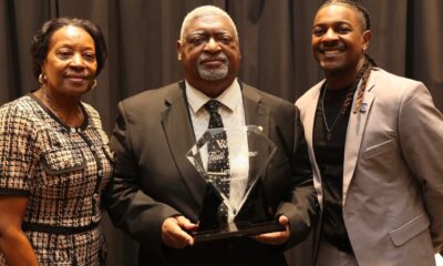 L-R Mrs. Tyrone, Coach Tyrone, and Victor Tyrone: Photo from VWSD