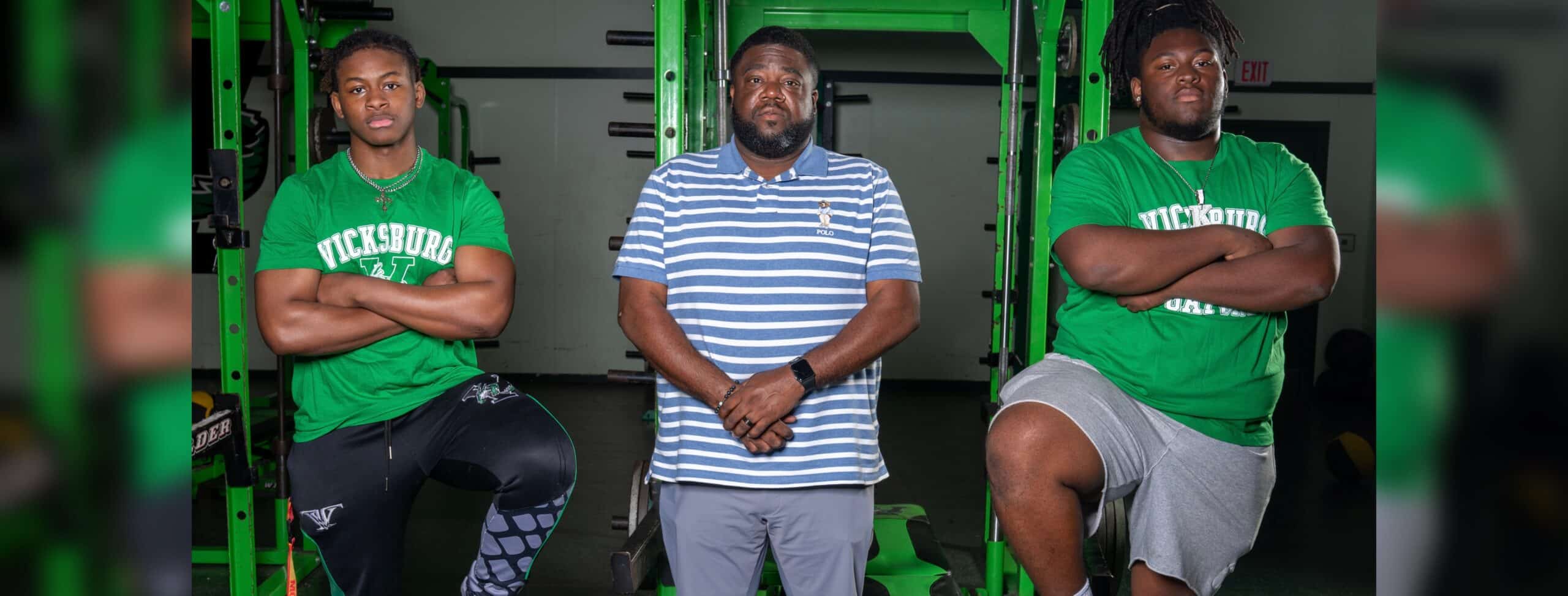 LeAndrew Drake, DeCorey Knight Sr., and Karter Thomas: Photo by Ced Tillman