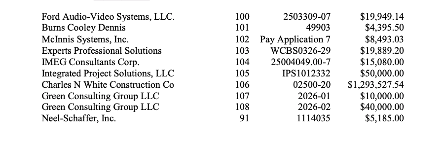 New jail expenses