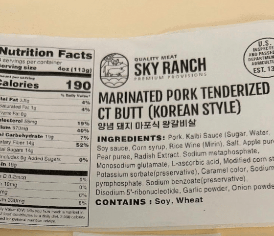 beef label