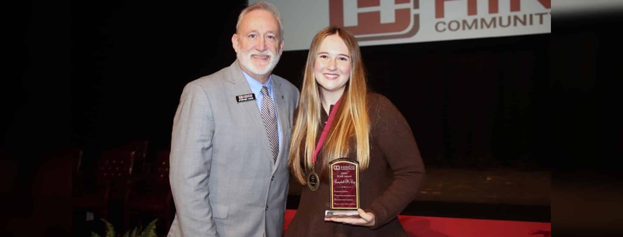 Hinds President Stephen Vacik and Campbell McCoy