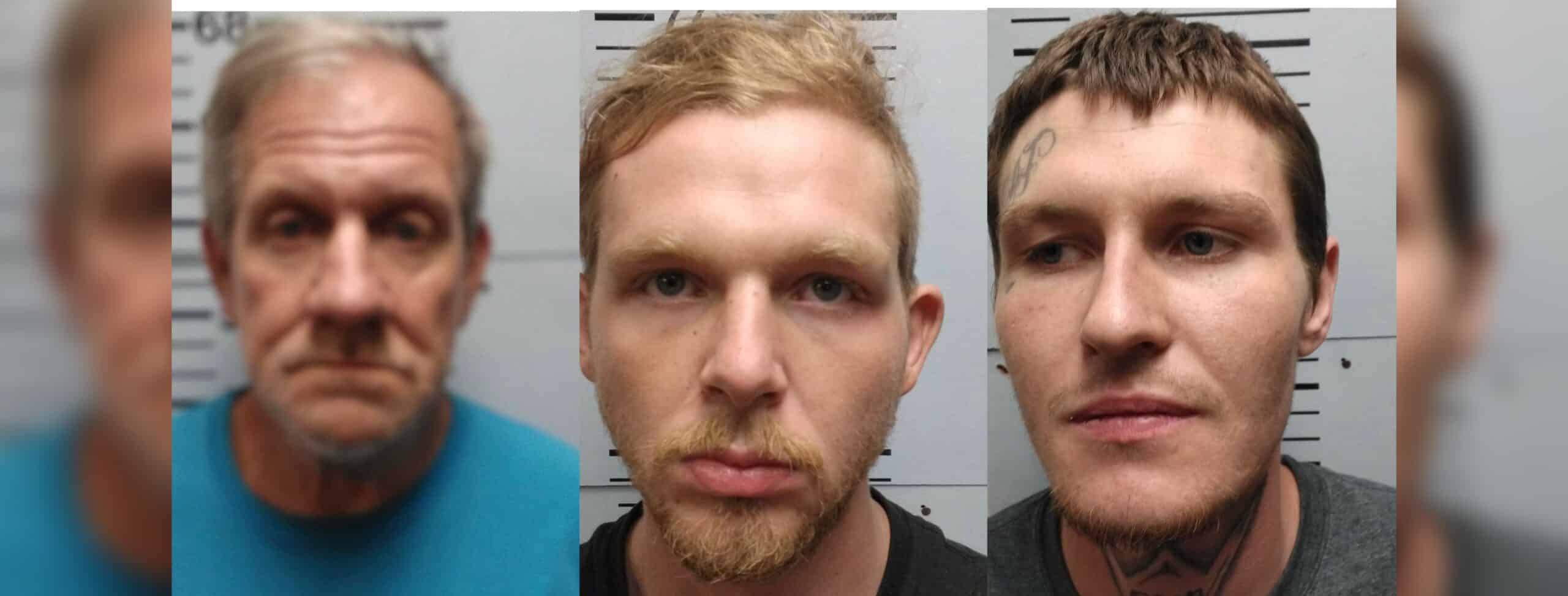 L-R Paul Henry Guin, Nathan Jonathan Eugene Meadows and Zachary Allan Brooks