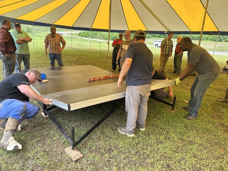 Vicksburg Tent Revival Setup