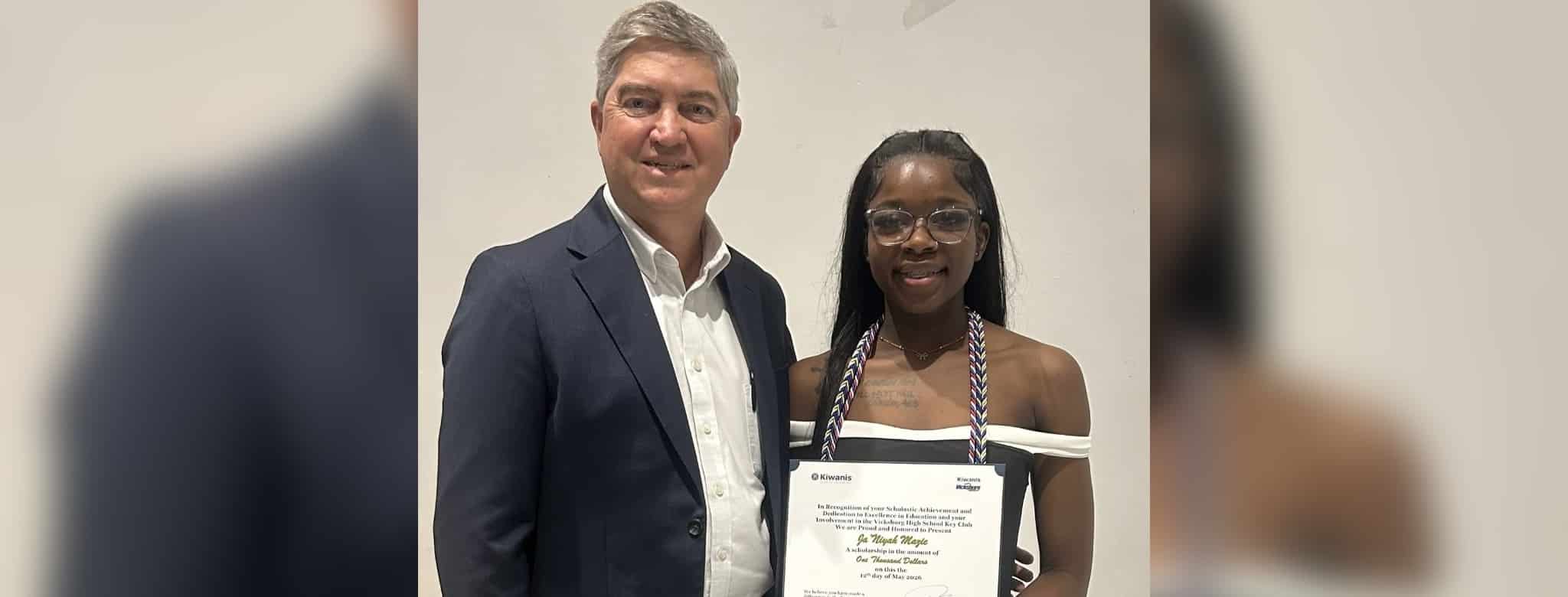 L-R David Blackledge and Ja’Niyah Mazie
