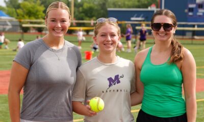 L-R Abigail Morgan, Liza Gregg and Kayleigh Karel: Photo by Richard Miller
