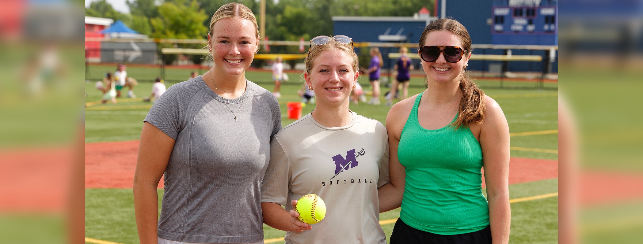 L-R Abigail Morgan, Liza Gregg and Kayleigh Karel: Photo by Richard Miller
