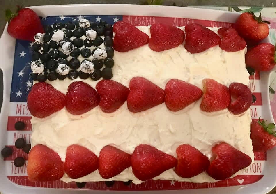 Flag cake