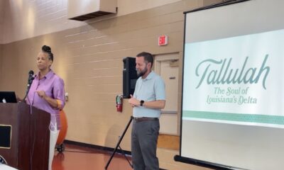 Tallulah Mayor addresses crowd