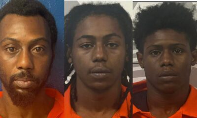 L-R Vernard Townsend, Rakem Townsend and Camelo Hedrick