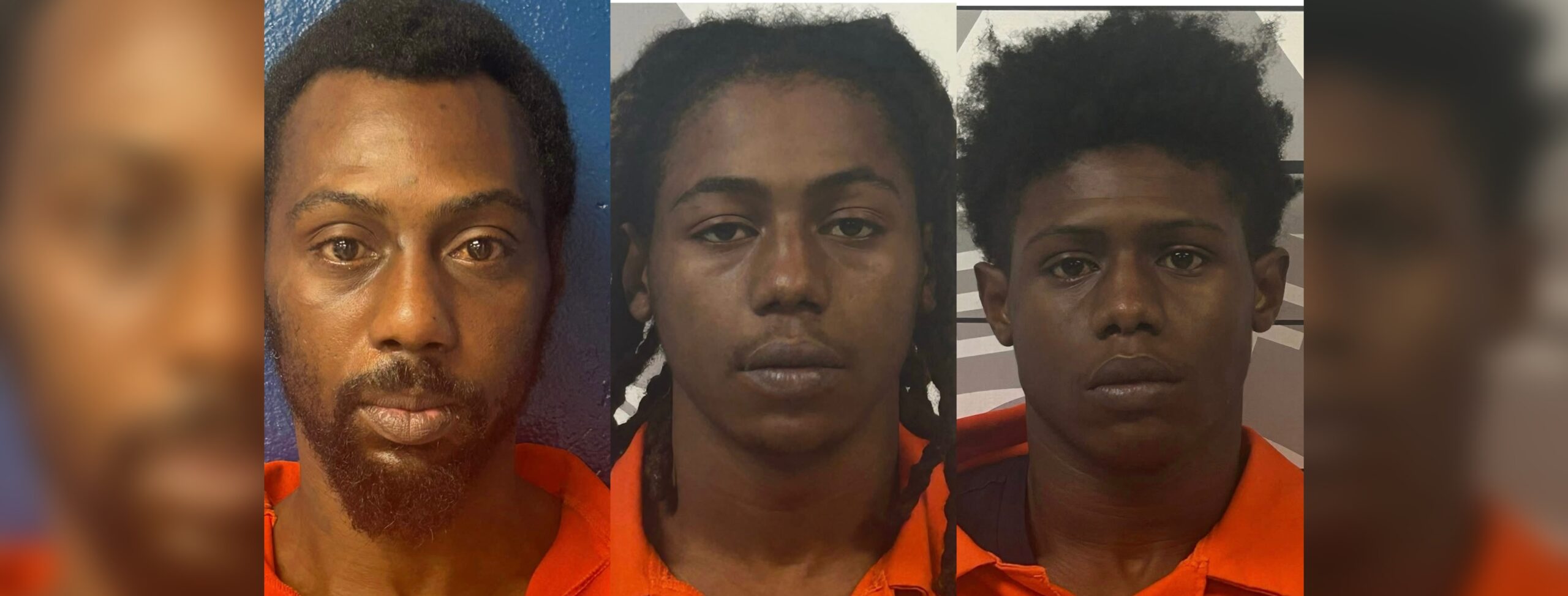 L-R Vernard Townsend, Rakem Townsend and Camelo Hedrick