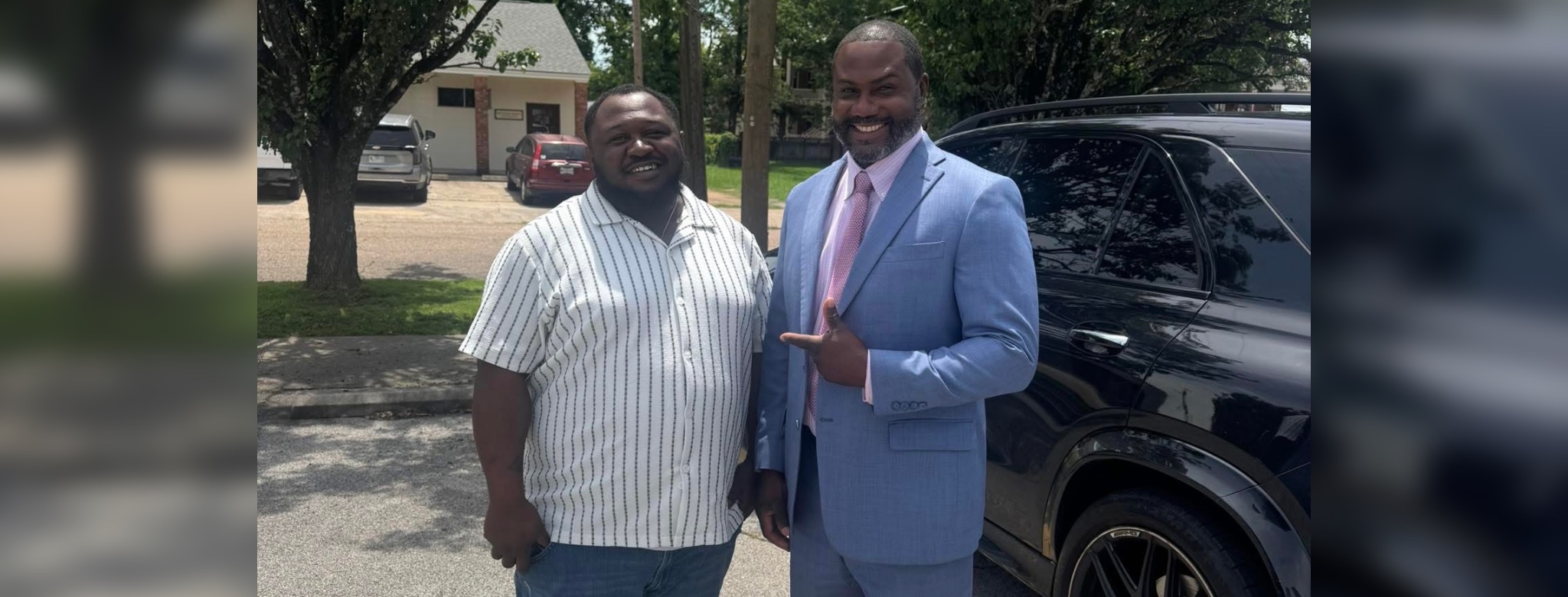 Kenneth Walton Jr and Attorney Michael Winfield Jr