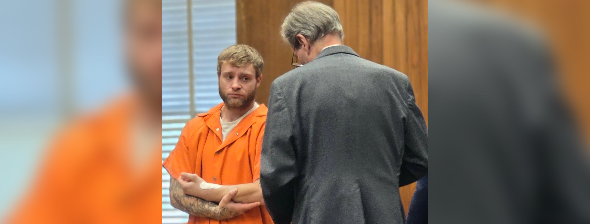 Dakota West with Attorney Eugene Perrier