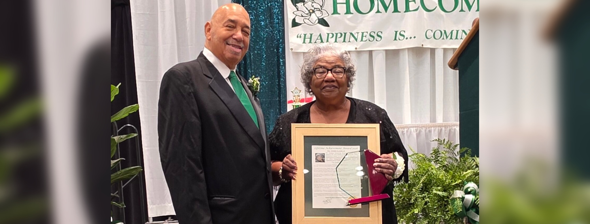 L-R Willie Glasper and Doris Clavelle