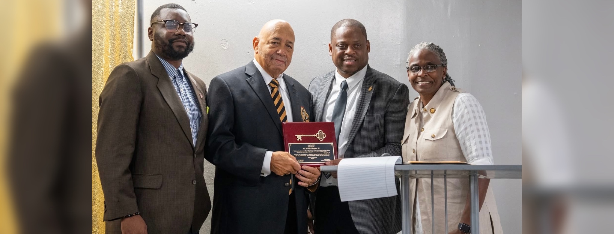 TJ Mayfield, Willie Glasper Sr., Willis Thompson, and Vickie Bailey: Photo by Ced Tillman