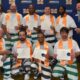 On far left, Dr. Mary S. Graham, MGCCC president, and Dr. Lynn Tincher-Ladner, president and CEO of Phi Theta Kappa Honor Society, stand with the eight students who are inaugural members of the Beta Tau Eta Chapter of Phi Theta Kappa at the George County Regional Correctional Facility. At far right is Dr. Brad Bailey, vice president of the Perkinston Campus and George County Center, and Will Overstreet, academic dean of the George County Center. Inductees are Arthur Ball, James Combs, Anthony Duchesne, Michael Gray, Timothy Jones, Grady Jones, Charles Kelton, and Royce Myers.