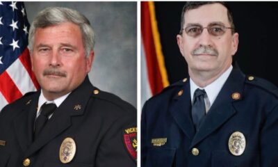 L-R Assistant Chief Tim Love and Captain Doug Holman