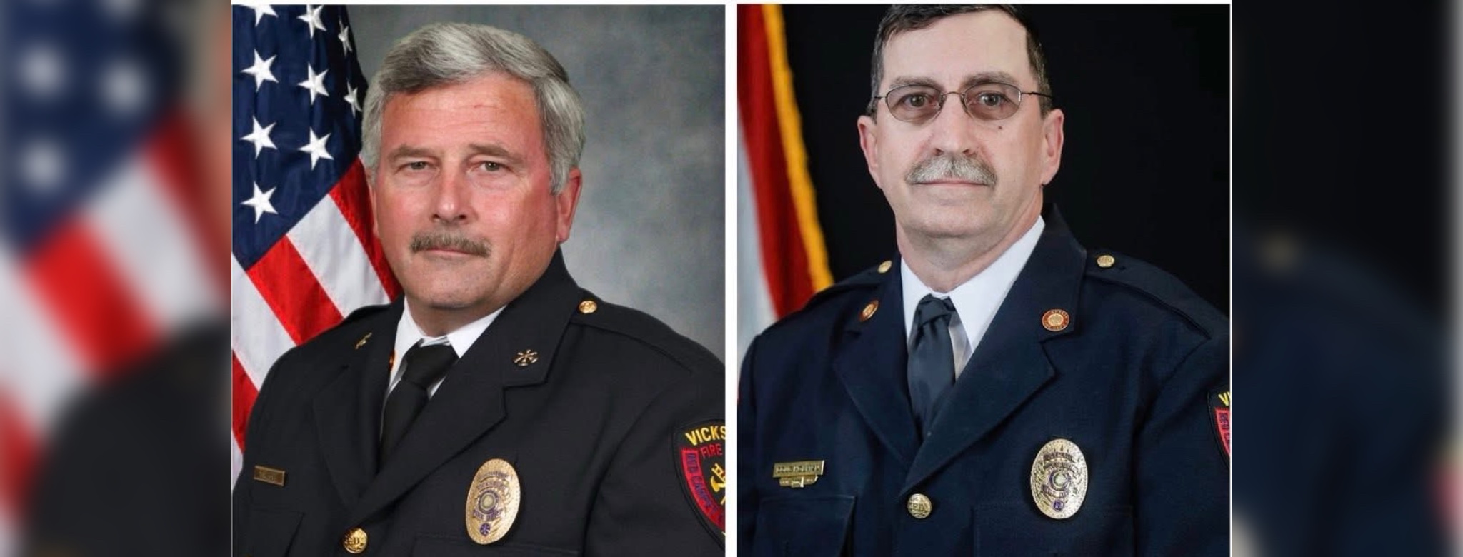 L-R Assistant Chief Tim Love and Captain Doug Holman
