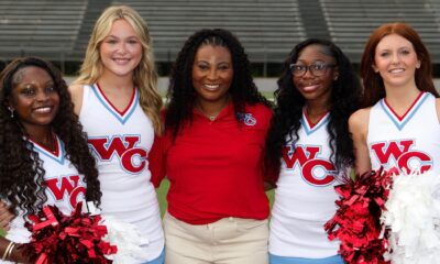 L-R Ziya Patten, Megan Emerson, Head Coach Mercedes Buchanan, Sydney Cooley, and Paislee Goodson: Photography by Richard Miller
