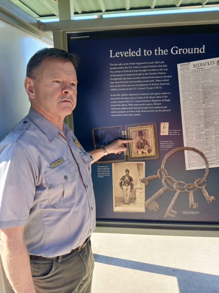 Jeff Mansell at Forks Kiosk