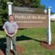 Jeff Mansell with Forks sign