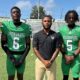 L-R James Warfield, Landon Prentiss, Assistant Coach Paul Wilson Jr., Corbin Walker and Dru Gleese