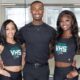 L-R Diamond Jackson, Coach Eddie Howard III, and Kimora Hardiman: Photo by Richard Miller