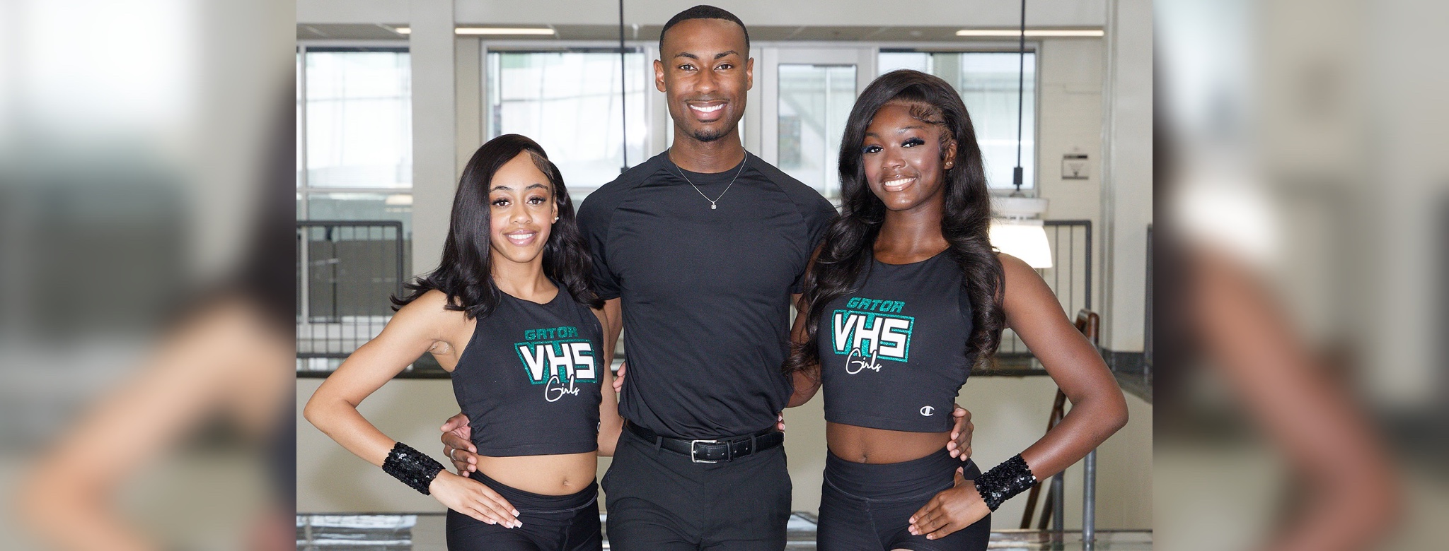 L-R Diamond Jackson, Coach Eddie Howard III, and Kimora Hardiman: Photo by Richard Miller