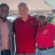 L-R Mayor Willis Thompson, WC Head Coach Terry Wong, and Alderwoman Vickie Bailey
