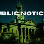 Public notice