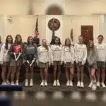 Alderman Mayfield with local students receiving AMAZE Awards, standing in a f — Alderman Mayfield gives three AMAZE Awards