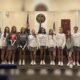 Alderman Mayfield with local students receiving AMAZE Awards, standing in a f — Alderman Mayfield gives three AMAZE Awards