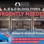 blood services — donations