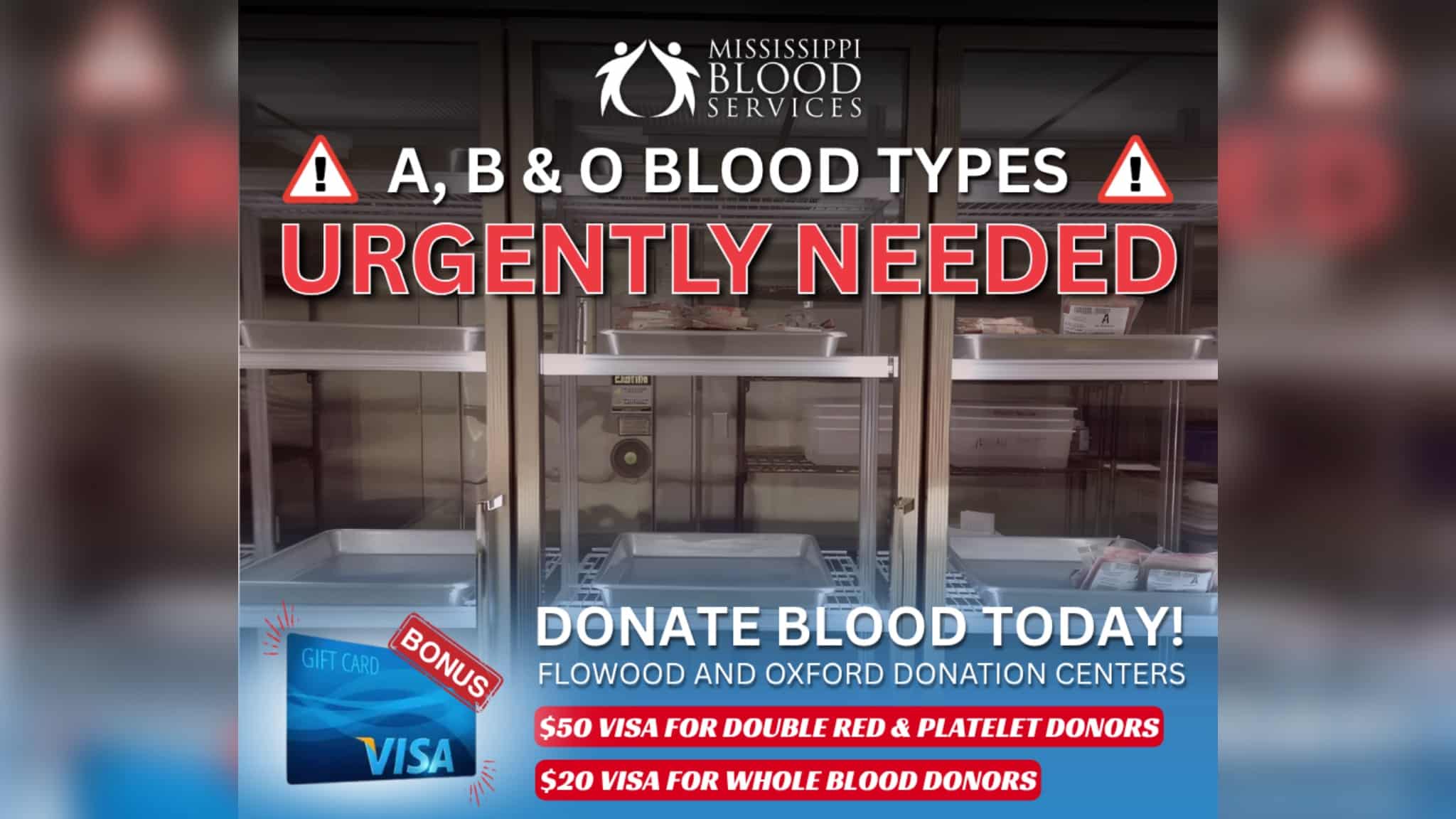 blood services — donations