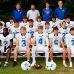 Porter's Chapel Academy football team poses for a group photo in their uniforms — PCA fell to Briarfield Academy on Friday