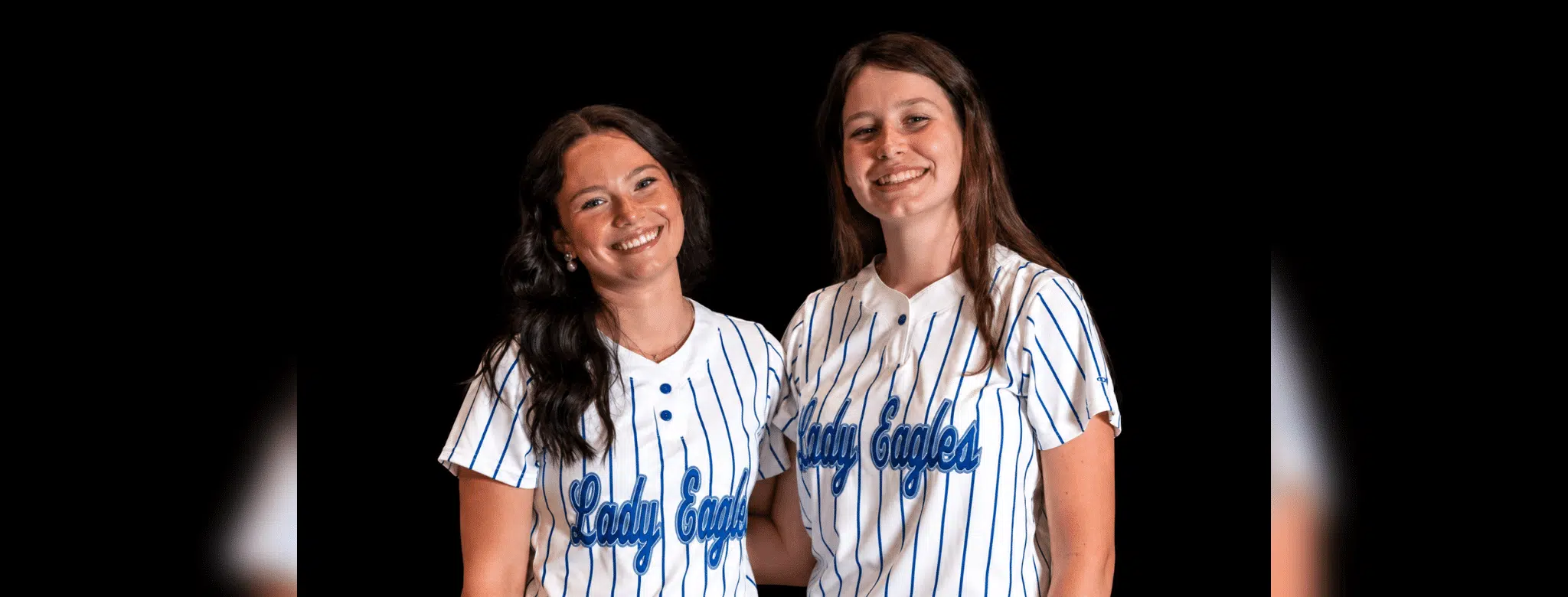 Two softball players from Porter’s Chapel A — Porter’s Chapel celebrates Senior Night with 3-2 win over Newton Academy