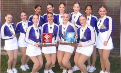 The Flashettes team poses with their trophies after winning the 12th consecutive state title at the MAIS — Flashettes 12th