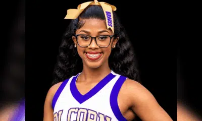 Cheerleader Kei'Mya Walton smiles confidently, wearing her c — Kei’Mya Walton named Alcorn State Cheerleader of the Week