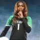 A Vicksburg volleyball player in a black jersey holds a vo — Vicksburg volleyball sweeps Holmes County Central on the road