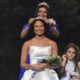 Mia Abdo crowned as PCA's 2026 Homecoming Queen during a football game ceremony.