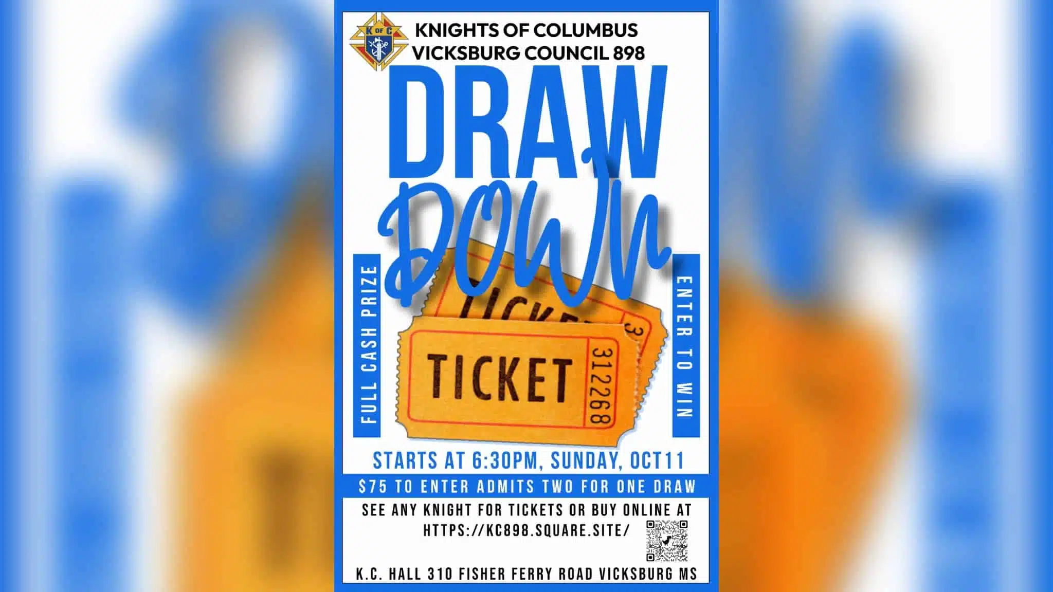 Knights raffle — draw