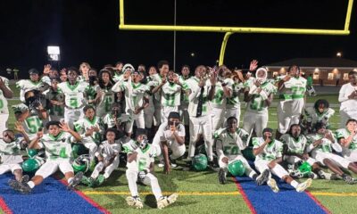 Vicksburg Junior High School football team celeb — VJHS finishes perfect regular season with 36-14 win over Warren Central