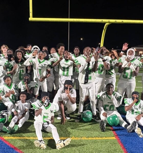 Vicksburg Junior High School football team celeb — VJHS finishes perfect regular season with 36-14 win over Warren Central