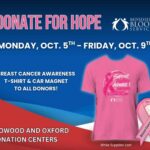 blood donors — Blood donors to receive free t-shirt this week