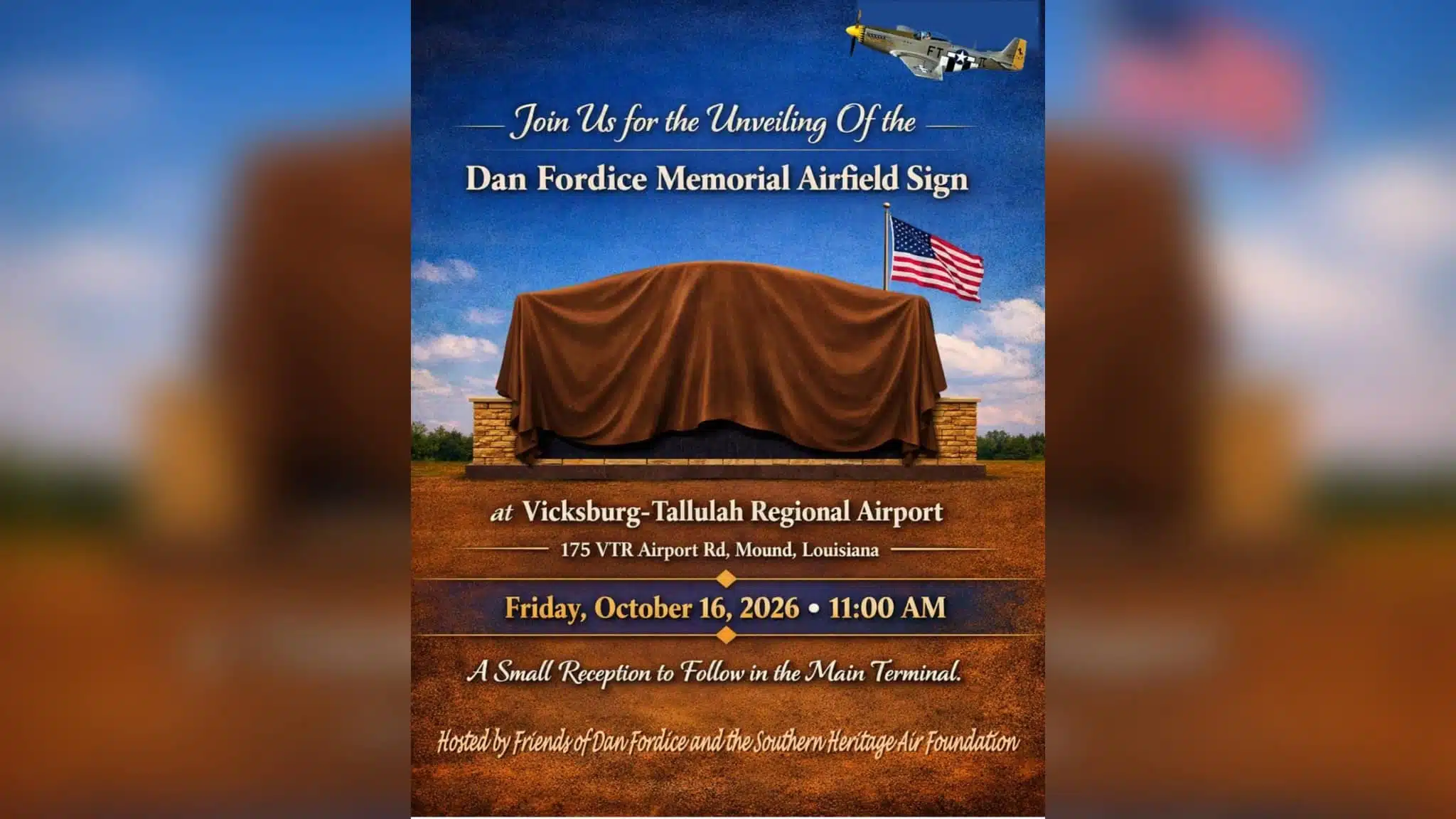 Sign unveiling — Airport to host unveiling of Dan Fordice sign