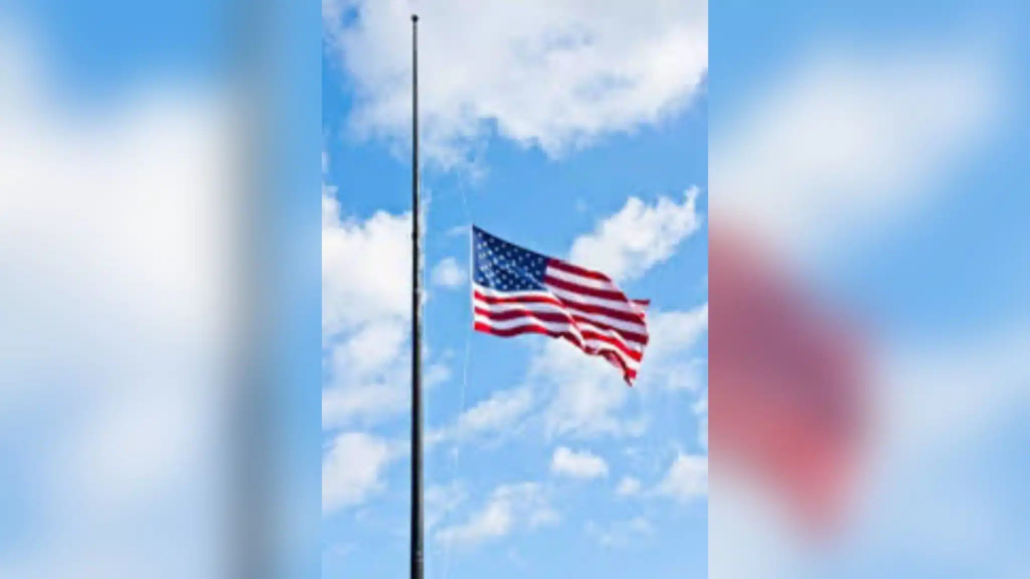 half staff flag — barnes