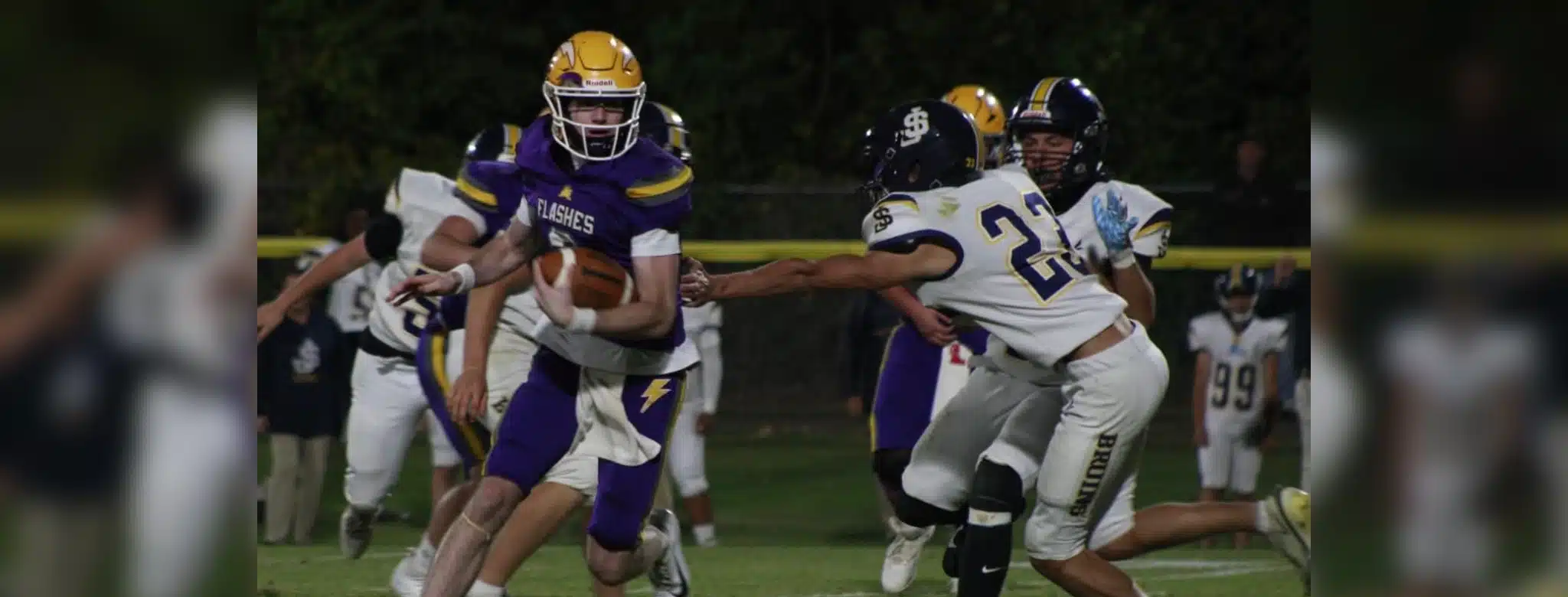 A quarterback in a purple — Gattle’s late touchdown lifts St. Aloysius past Madison St. Joe in thrilling homecoming win