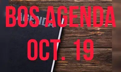 Agenda — BOS releases agenda for Oct. 19 meeting